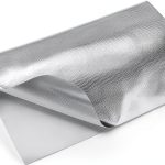 QWORK Exhaust Heat Shield Aluminum Fiberglass Insulation 12x48 High-0