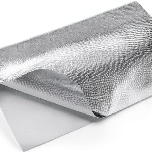 QWORK Exhaust Heat Shield Aluminum Fiberglass Insulation 12x48 High-0