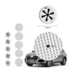 Figpade Heat Shield Clip On Round Aluminum Clip 2.04in 1/4-20-1