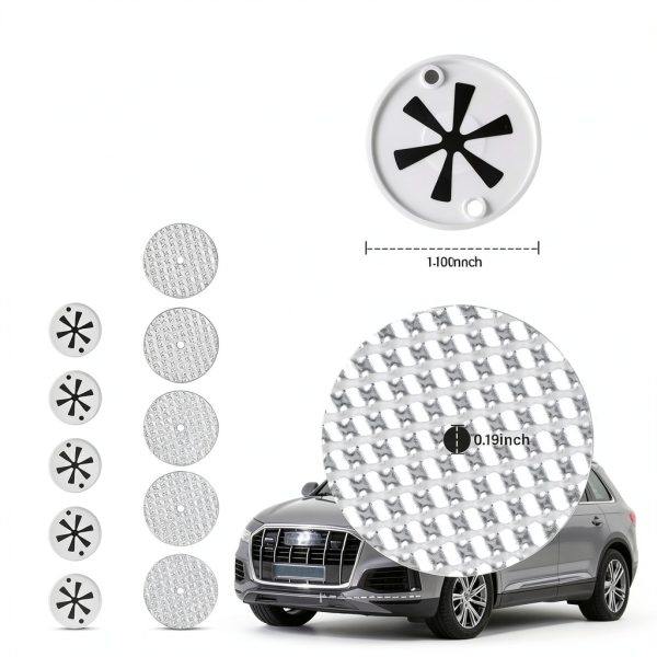 Figpade Heat Shield Clip On Round Aluminum Clip 2.04in 1/4-20-1