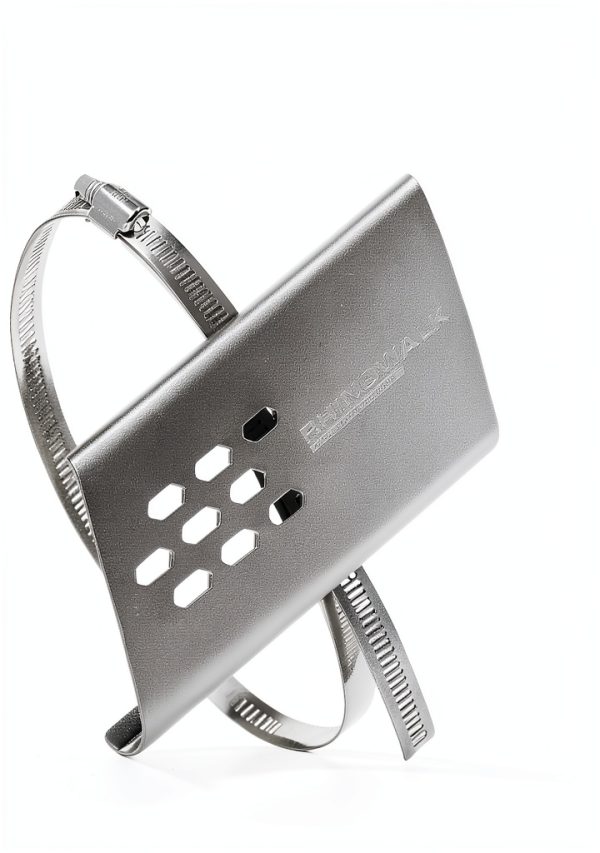 Motorcycle Heat Shield Rhinowalk MTR004 Silver Aluminum Seat Mount-2