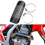 Tongze Exhaust Heat Shield Black 144mm Metal Steel Ventilation-0