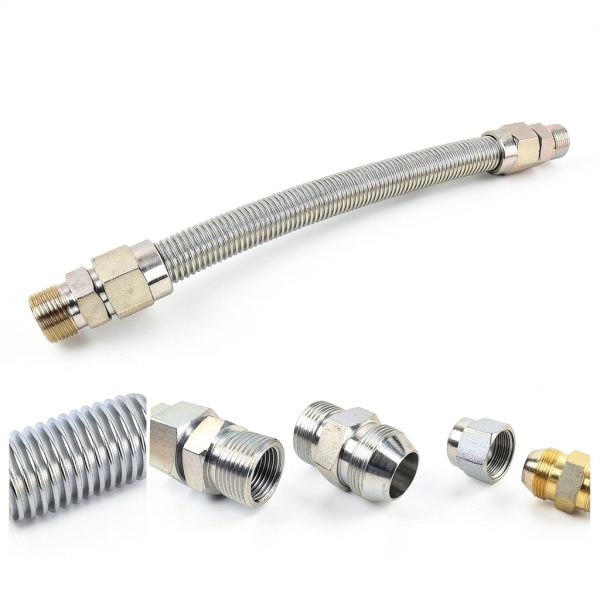 Gas Supply Line ZHQIAO 0L4836A 15" 3/4 Stainless Steel for Generac-5